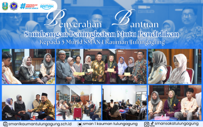 KOMITE SMAN 1 KAUMAN TULUNGAGUNG SALURKAN BANTUAN PENINGKATAN MUTU PENDIDIKAN DARI WALI MURID